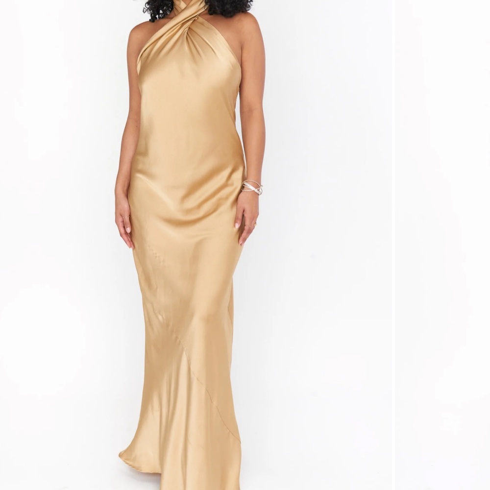 Mumu Jasmine Halter Maxi Dress